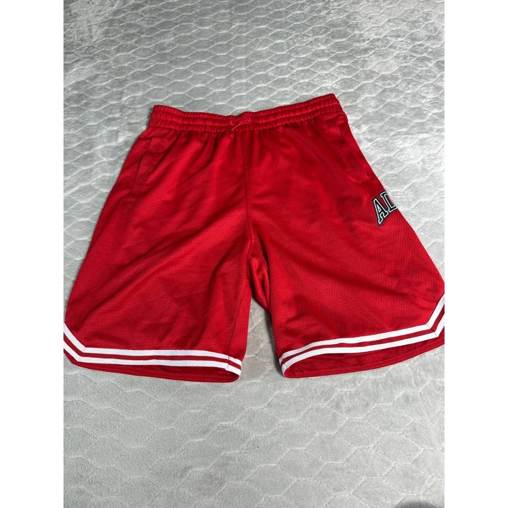 Adidas Originals Red Mesh Basketball Shorts Mens XL Y2K Athletic Streetwear Logo